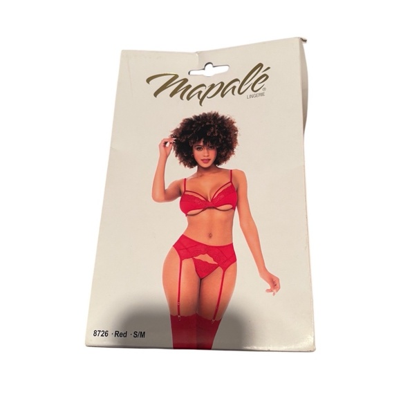 Mapale Three Piece Set in Red S/M New - Picture 1 of 4